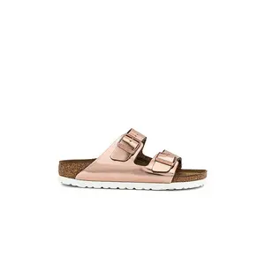 BIRKENSTOCK Arizona Soft Footbed Sandal in White Copper