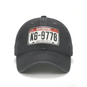 Solid-Color Washed & Distressed Baseball Cap