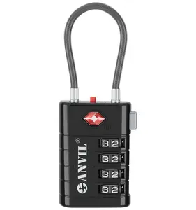 ANVIL 4 Digit Luggage Locks, TSA Locks for Luggage, Advanced TSA008 core, Alert Indicator for Your Travel Lock, Suitcase Lock.