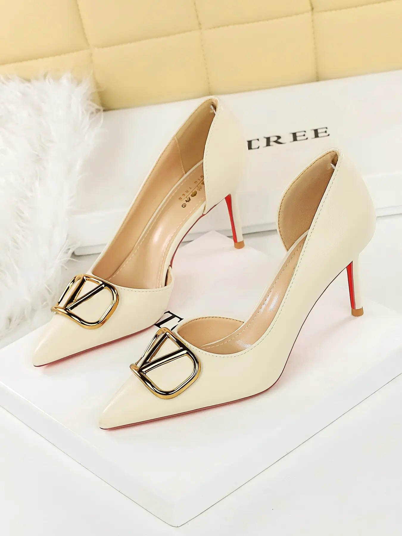 Women's Stiletto Heels, Satin Upper Material, Rubber Sole, Pointed Toe Design, Casual & Party Wear, All Season Footwear, High Heel, High Heeled Dress Pumps Shoes