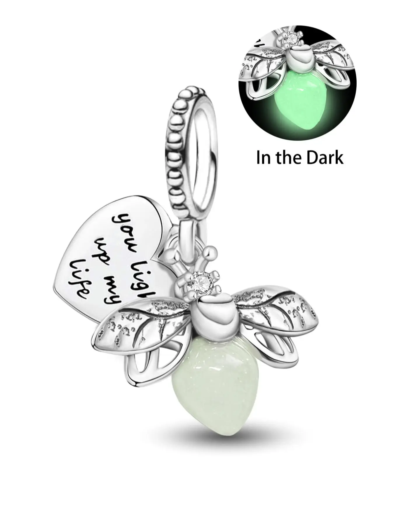 Butterfly & Flower Design Pendant, Rhinestone Decorated Pendant Charm for Bracelet & Necklace, Fashion Accessories for Women & Girls, Dainty Fashion Jewelry, Heart Shaped Pendant, Fashion Pendants
