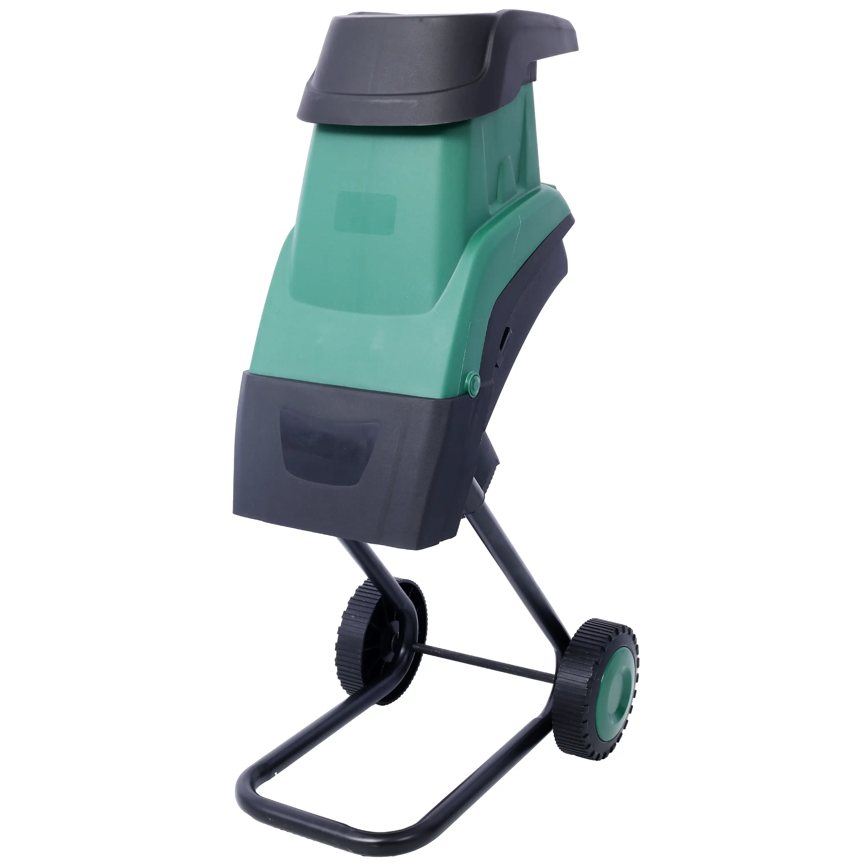 2600W Motor Electric Wood Chipper-Shredder, 15Amp 120V Garden Branch Shred Tool with 165mm Rotating Bottom Wheels, 4500min-1 Double Blades, Auto Shut-Off, Collection Bag, Reinforced ABS Portable Lawn Hardware, Forestry, Non-Slip Wheels, Woodchipper, Outdo
