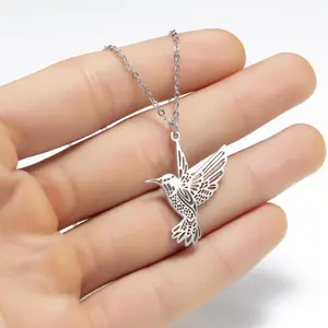 Men's Stainless Steel Bird Pendant Necklace,Elegant Jewelry Gift with Stylish Design,Fashion Accessories for Men
