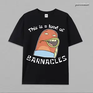 This Is A Load Of Barnacles T-Shirt, Funny SpongeBob And SquarePants Shirt, Graphic SpongeBob Tee, Crewneck, For Men, For Women, Full Size, Full Colors funny viral outfit