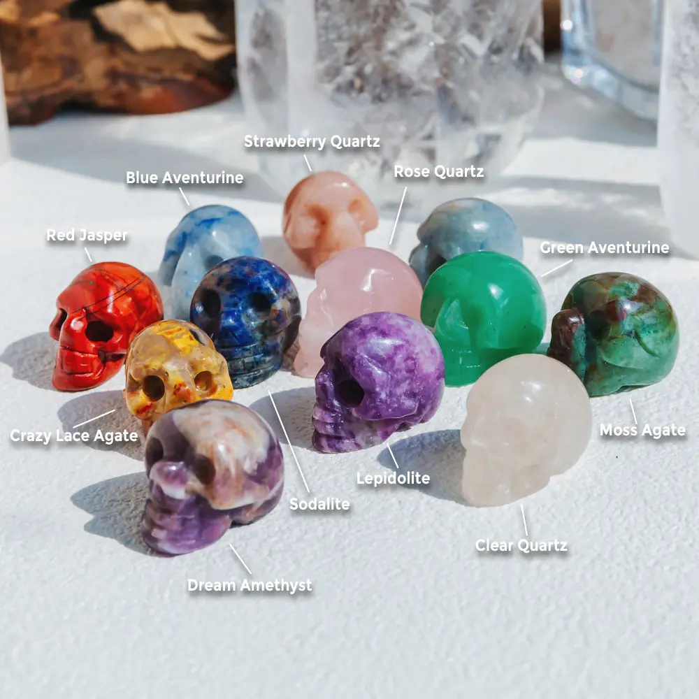 Natural Crystal -1''Crystal Skull