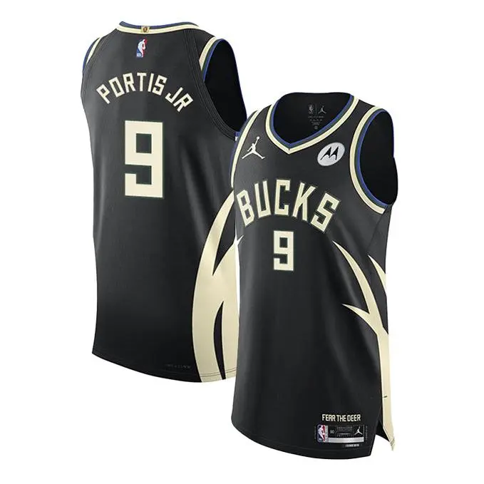 Jordan 2022 Statement Edition Bobby Portis Jr. Milwaukee Bucks Authentic Jersey