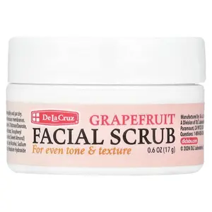 De La Cruz Facial Scrub, Grapefruit , 0.6 oz (17 g)