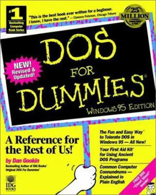 Used Paperback Book - DOS For Dummies Windows 95 Edition by Dan Gookin (English) - Reading Materials for Beginners, Learning & Advice on DOS Basics, Bestselling For Dummies Series