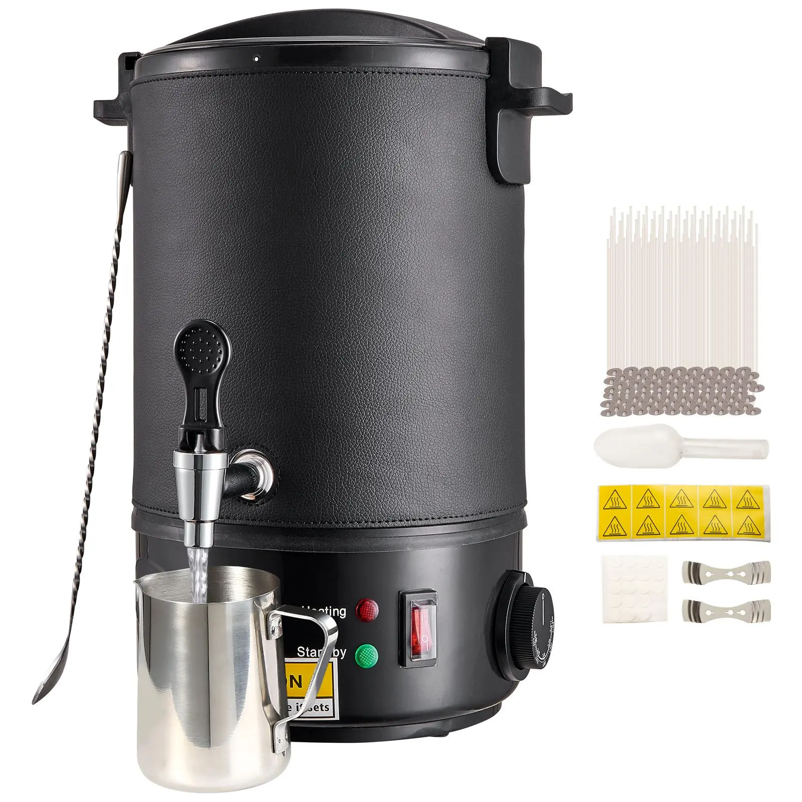 【Summerfinds】VEVOR Wax Melter for Candle Making,  , 6.5 Liter Large Electric Wax Melting Pot Easy Pour Spout, 9-level Temperature Control, Easy Clean for Candle Soap Cream Beauty Bulk Production Business or Home