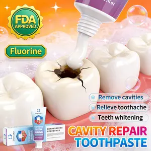 Clinical Strength Cavity Protection Toothpaste, Professional Fluoride Formula for Anti-Decay & Enamel Repair, Fights Plaque & Bad Breath, Deep Cleaning Daily Oral Hygiene for Stronger Teeth & Healthy Gums. Cleansing Coffee Sensitive Whitening Moisture