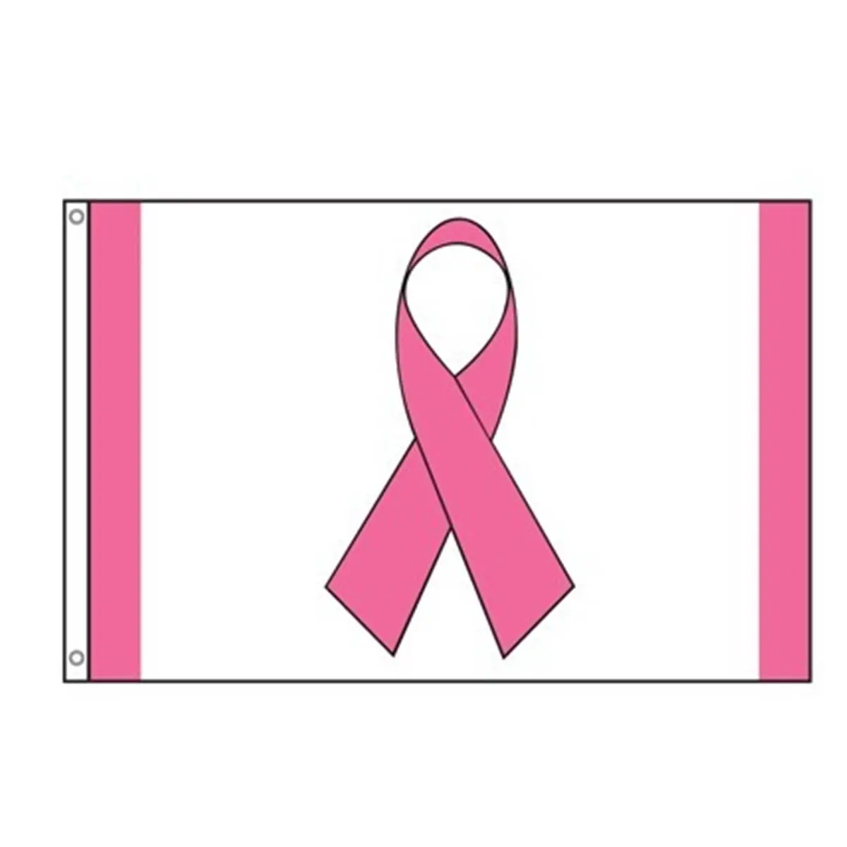 Annin Flagmakers 2774 Nylon-Glo Ribbon Flag - Nylon Fabric, 2x3 ft Fade Resistant Pink Studio Backdrop for Home, Festive Party & Cause Support
