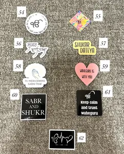 Punjabi & Desi stickers pack- vibrant Sikh/ Punjabi stickers (1--50+ pcs)