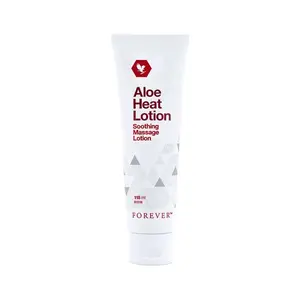 Forever Living Forever Aloe Heat Lotion with Menthol & Eucalyptus - Skin Nourishment - Vegan Friendly Formula - 4 fl oz Pack of 1 - Soothing Massage Lotion - Gluten Free