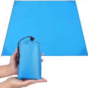 Beach Blanket Waterproof And Sand Proof, Suitable For 4-6 Adults, Large Beach Blanket, Garden Outdoor Camping Blanket, Beach Picnic Mat, Washable Picnic Carpet, Picnic Essentials, Suitable For Travel, Camping, Hiking