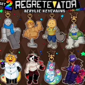 SERIES 2 REGRETEVATOR - Keychains: Wallter, Mark, Lampert, Spud, Dr. Retro, Folly, Pilby, Mach