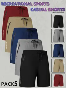 Men's Quick Drying Breathable Shorts with Reflective Letters Logo Regular Fit Casual Comfy Polyester Drawstring Waist Zipper Closure Pockets for Summer Sports & Daily Wear Please refer to the size chart before purchasing mens  gym  shorts sport yoga short