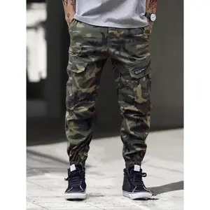 Men's Camouflage Print Multi-pocket Cargo Pants, Street Fashion Loose Fit Trousers for Daily Wear, Men's Bottoms for All Seasons, Casual Comfy Joggers