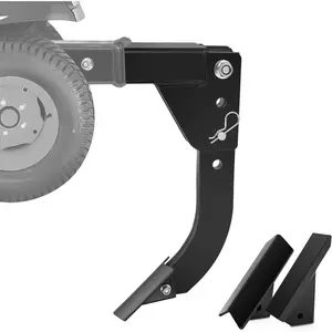 3 Point Trencher Ripper Attachment fit 2" Receivers, Hitch Mounted Ripper for Tractor Lawn Mower ATV UTV, Adjustable Subsoiler Plow with Replacement Plough  in Garden Farm Bury Pipes Sow Seeds