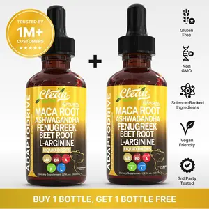 Clean Nutra BOGO Organic Maca Root Drops For Women Ashwagandha, Fenugreek, Beet Root and L-Arginine Liquid Multivitamin for Women and Men Liquid Drops – Adapto Drive