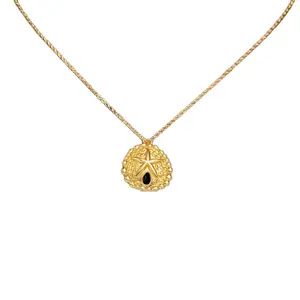 18K Gold Filled Starfish Sand Dollar Necklace