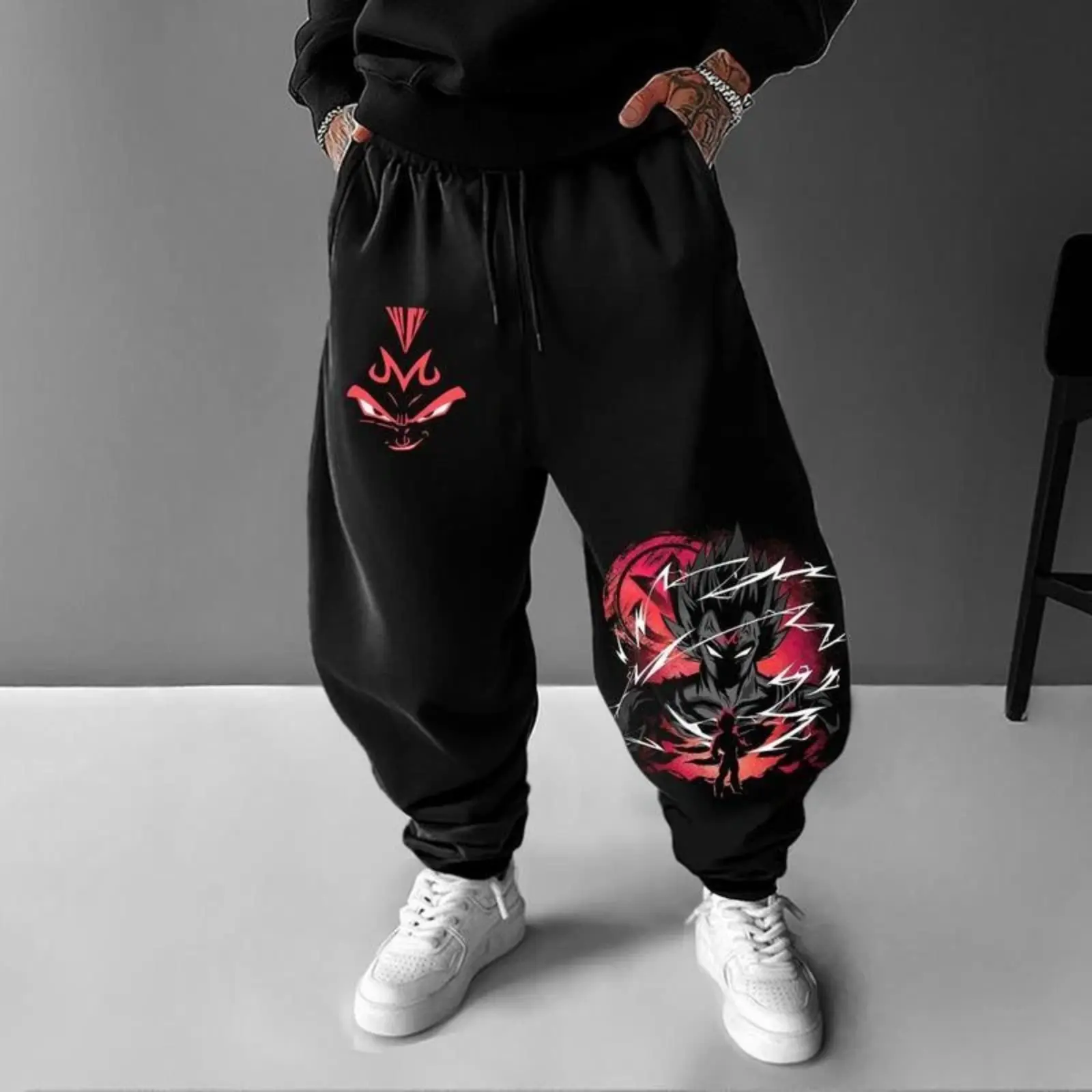 Unisex Gokuu Jogger Pants, Dragon Ball Sweat Pants, Songoku Gogeta Cotton Pant For Fan, Anime Lover