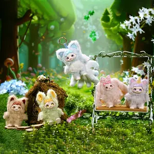 Forest Star Elf TPR Plush Series Blind Box Keychain Charm, Cute Plush Doll