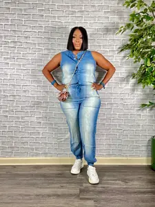 Let’s Flex Denim Jumpsuit