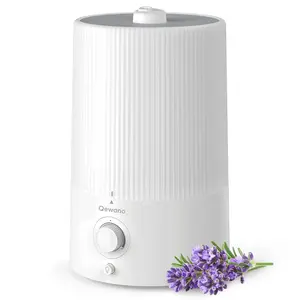4L Humidifiers for Bedroom, Ultrasonic Humidifier with Essential Oil Diffuser, Easy to Clean Home Humidifier, Auto Shut-Off, 50H Work Time, Night Light