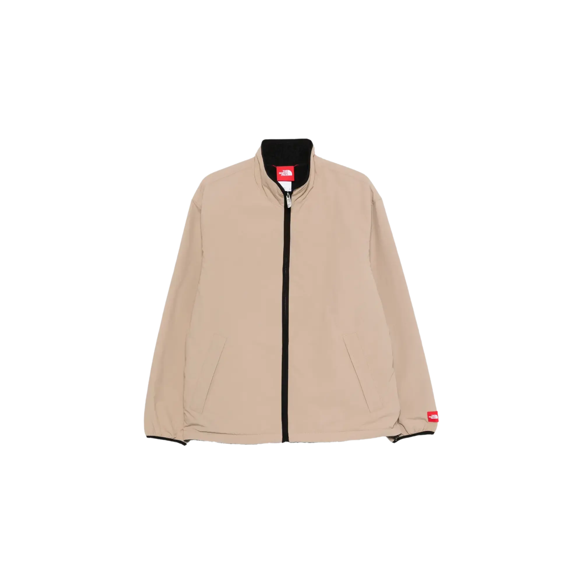 TNF Red Box Reversible Fleece Jacket "Mushroom Grey / Tnf Black" NF0A8FH8DHO