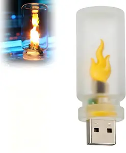 Lights by Night, Matte Mini LED Bulb Lamp, Plug-in, Ideal for Bedroom, Nursery, Car USB Atmosphere Light, Multi-Color