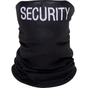 Black - SECURITY Lightweight Tactical Multi-Use Thin Neck Wrap, Polyester