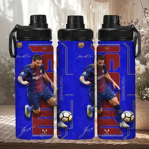 1pc 20oz Messi No. 10 Stainless Steel Water Bottle, Christmas Gift, Thanksgiving Gift, Birthday Gift, Outdoor Camping Mug, Drinkware