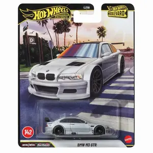Hot Wheels Premium Boulevard BMW M3 GTR GJT68 Real Riders 1:42 Scale Diecast Metal Car Collectible Model Toy