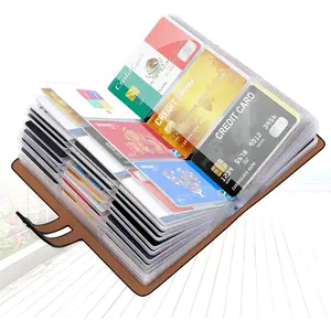 RFID Credit Card Holder Business Card Organizer , with 96 Card Slots Credit Card Protector for Managing Your Different Cards to  Loss or  (Black)