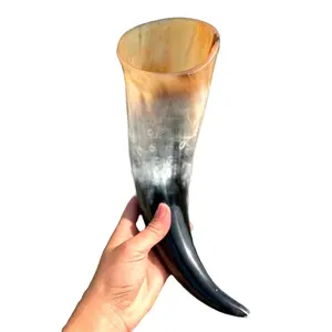 Polished Horn Drinking Cup – Handcrafted from 100% Real Cow Horn