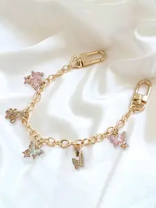 Y2k Style Butterfly Charm Pendant - Durable Metal Accessories, Suitable For All Seasons Shoulder Bag, Back Packaging Accessories, Unique Pendant Design, Bag Charm Keychain, Trendy Bag Charms, Purse Accessories, Purse Charms