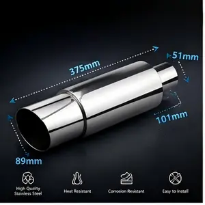 101mm Burnt Blue Exhaust Tip – Sporty Sound & Aggressive Look