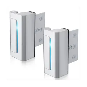 2 Pack Aluminium Alloy U Door Reinforcement Locks 3 Inch Security Door Locks for Added Safety and inward swinging door, Enhance Home Security