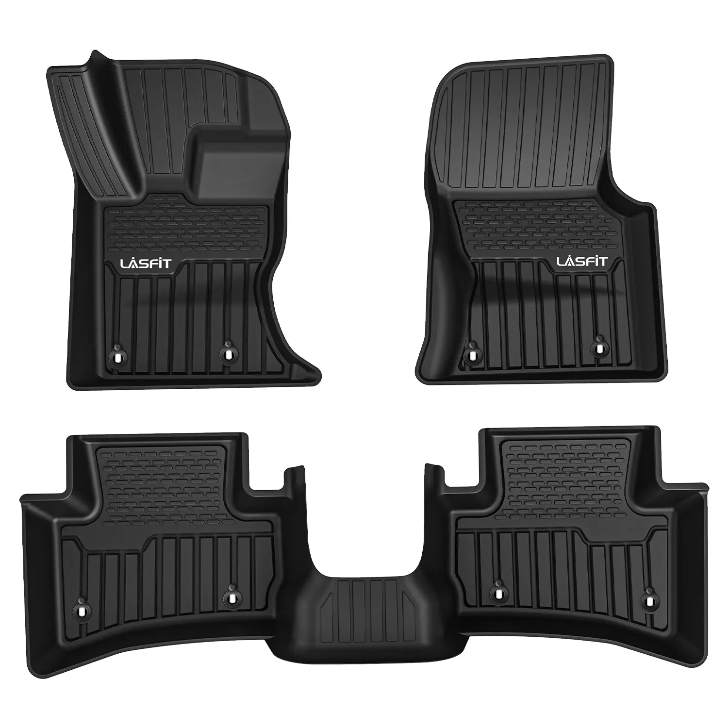 Lasfit Car Floor Mats - Custom-Fit for 2017-2026 Land Rover Range Rover Velar, All Weather, Anti-Slip Waterproof, Deep-Tread, All Weather Mats Floor Mats