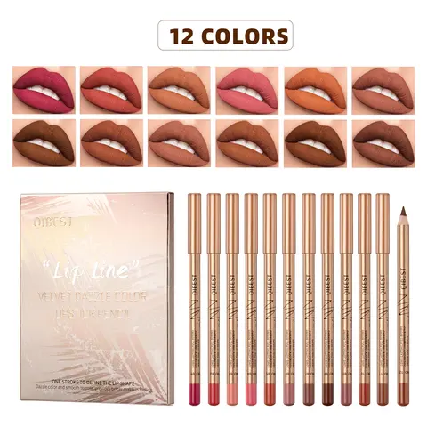 Qibest Youth Lipliner & Lip Product Combination Set - Precise Liner Pen, Quick 1-Step Application Makeup Kit, Long-Lasting, Cruelty-Free, Multipurpose Eyeliner Cosmetic for Christmas & Festival Occasions (Beauty & Personal Care)