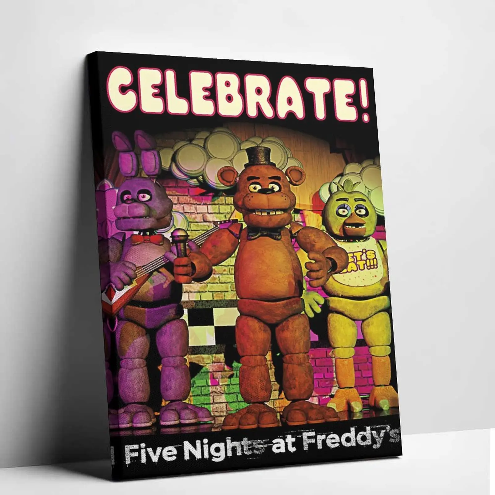 Canvas Print Poster Survive the night with the original crew  The ultimate nostalgic canvas for real FNAF fans Tap to shop
