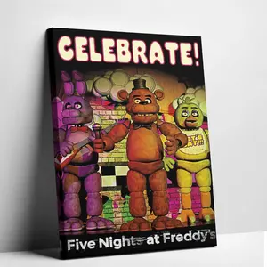 Canvas Print Poster Survive the night with the original crew  The ultimate nostalgic canvas for real FNAF fans Tap to shop