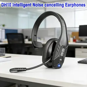 DH10 Intelligent Noise Cancelling Earphones for Truck Drivers Waterproof Long Battery Life Wireless Bluetooth Headset