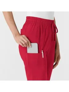 Wink Boundless Scrubs for Women, Bootcut Scrub Pant - Red, XL Petite