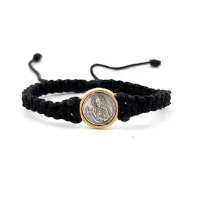 St Jude Black Handmade Bracelet