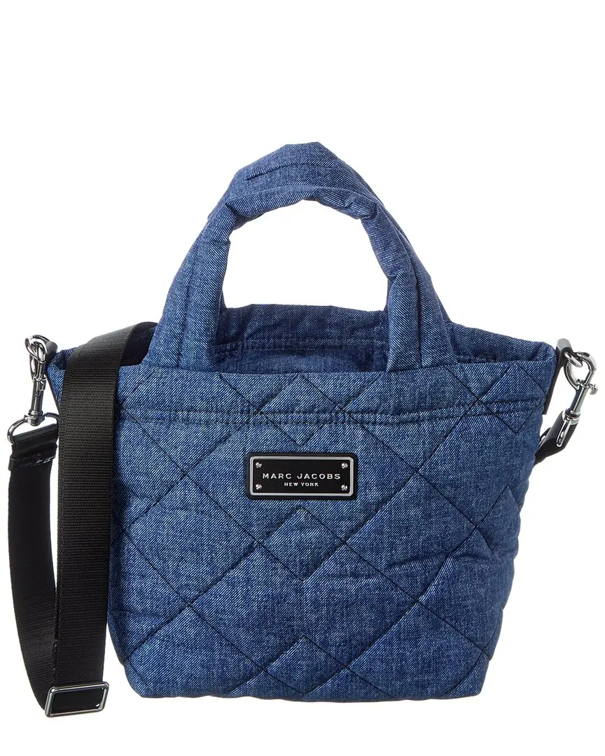 Marc Jacobs Denim-Effect Quilted Mini Tote