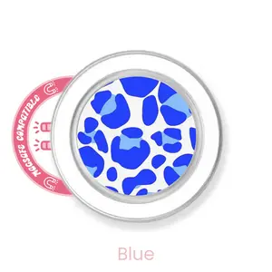 abbyrose Leopard Phone Grip with magnet Clear Blue