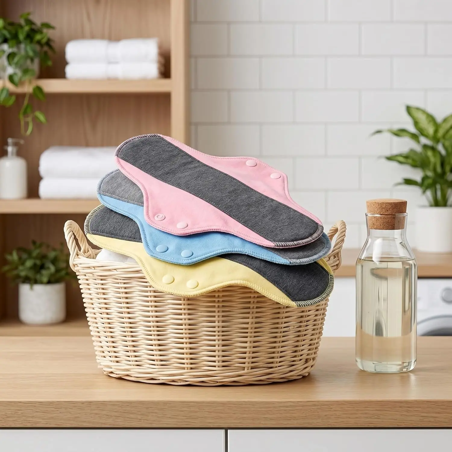 Graphene Washable Menstrual Pads, Breathable Cotton Bed Protectors, Reusable Washable Sanitary Pads, Leak-Proof Washable Incontinence Pads, Reusable Incontinence Bed Pads, Cost-Effective Washable Incontinence Pad for Bladder Leak Protection