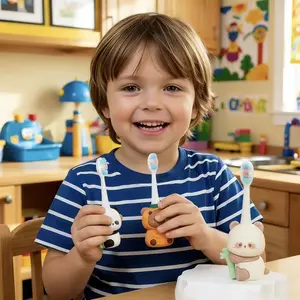 Cute Animal Shape Toothbrush, Essential Baby Oral Care Tool, Fun and Safe for Kids, Perfect for Daily Use, Infant