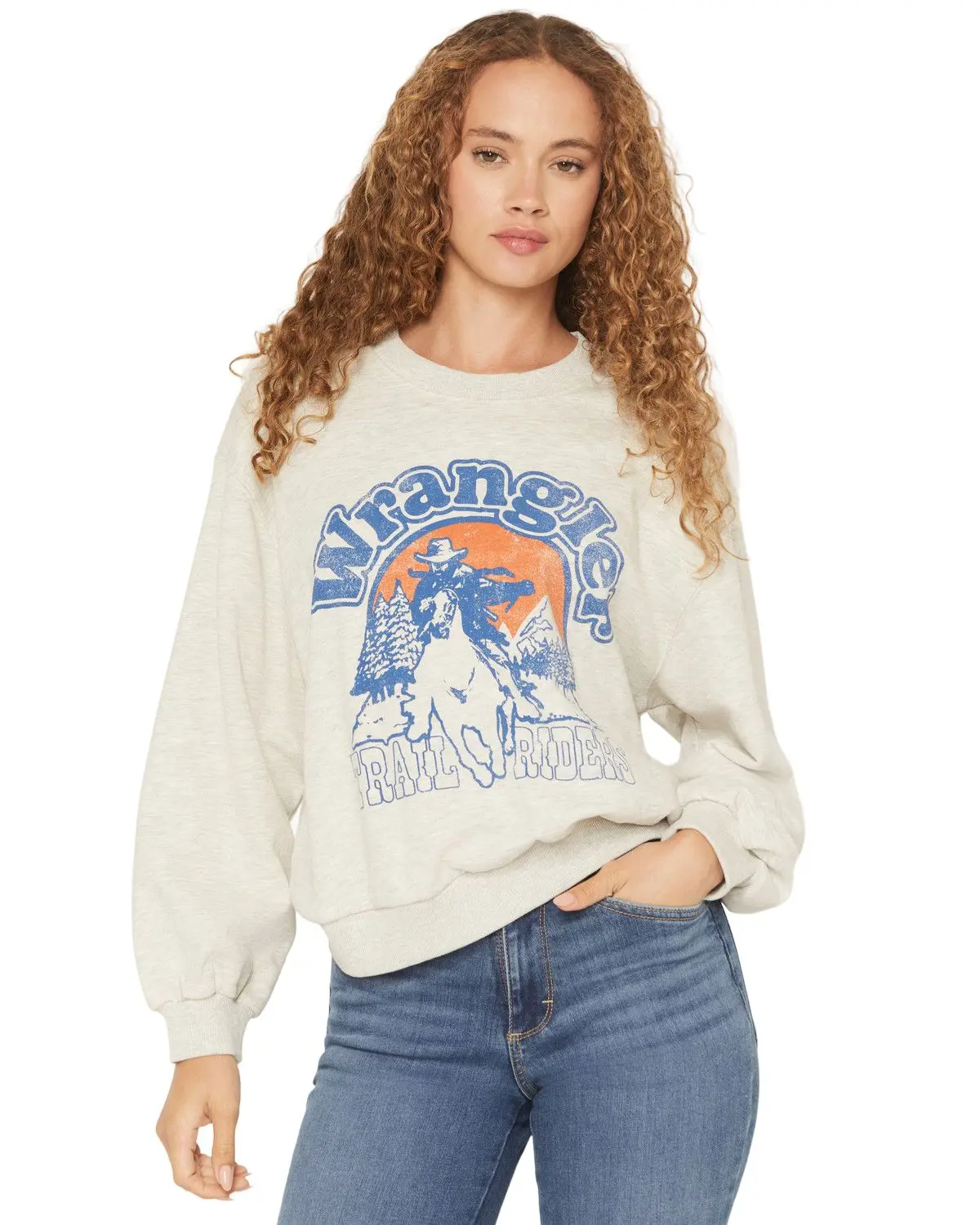 Wrangler Women's Women'S Logo Crewneck Sweatshirt - 112373095